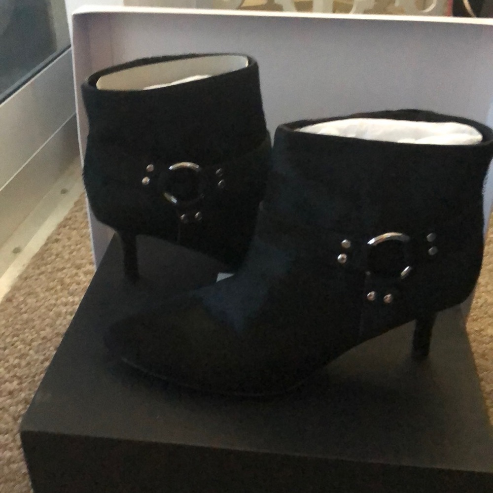 OPENING CEREMONY Sage Velvet Harness Bootie Sz 9